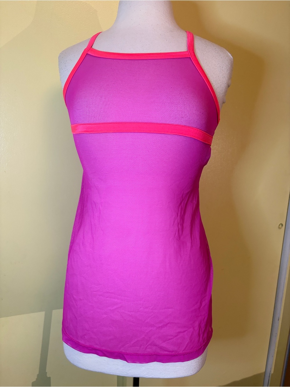 Speedo Pink & Neon Pink Racerback Tank Top